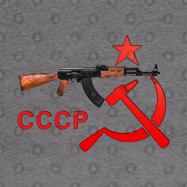 cccp star - ak47 by hottehue